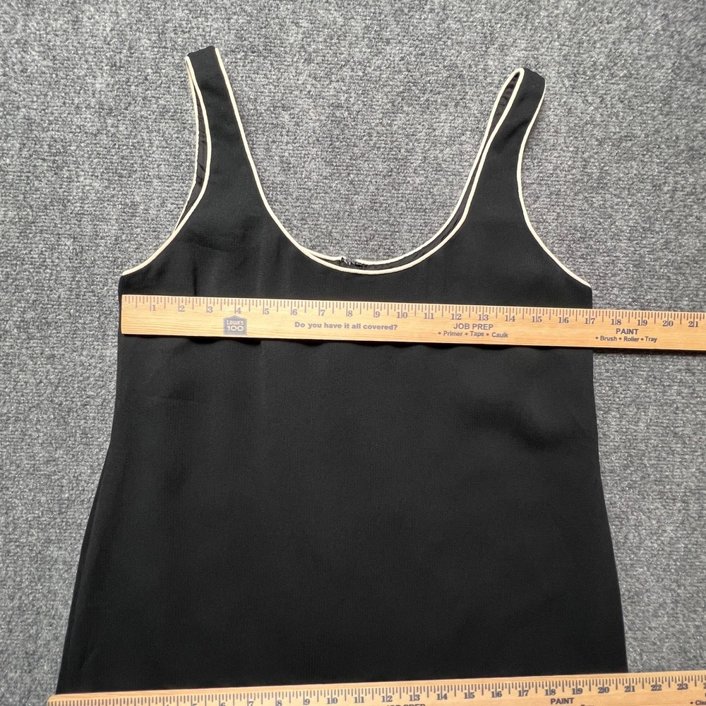 VTG Emanuel Emanuel Ungaro Black Shift Dress Size 12 Sleeveless Crepe 80s 90s - Picture 7 of 10